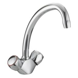 Bristan Value Club Monobloc Kitchen Sink Mixer Taps Chrome-Plated 1 Pair