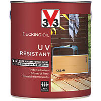 V33 High Performance UV-Resistant Decking Oil Clear 2.5Ltr