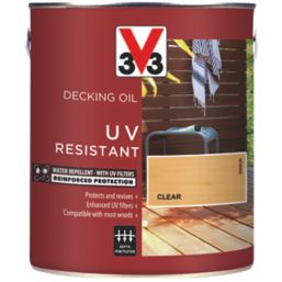 V33 High Performance 2.5Ltr Clear  Decking Oil