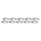 4lite  Fixed  Fire Rated Downlight Brushed Chrome 30 Pack
