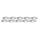 4lite  Fixed  Fire Rated Downlights Brushed Chrome 30 Pack