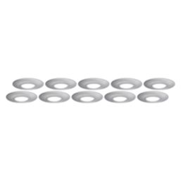 4lite  Fixed  Fire Rated Downlights Brushed Chrome 30 Pack