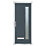 Crystal  Ladder 1-Light Left or Right-Handed Anthracite Grey Composite Front Door 2055mm x 920mm