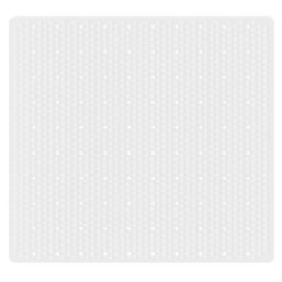 Glomma Anti-Slip Shower Mat White 540mm x 520mm