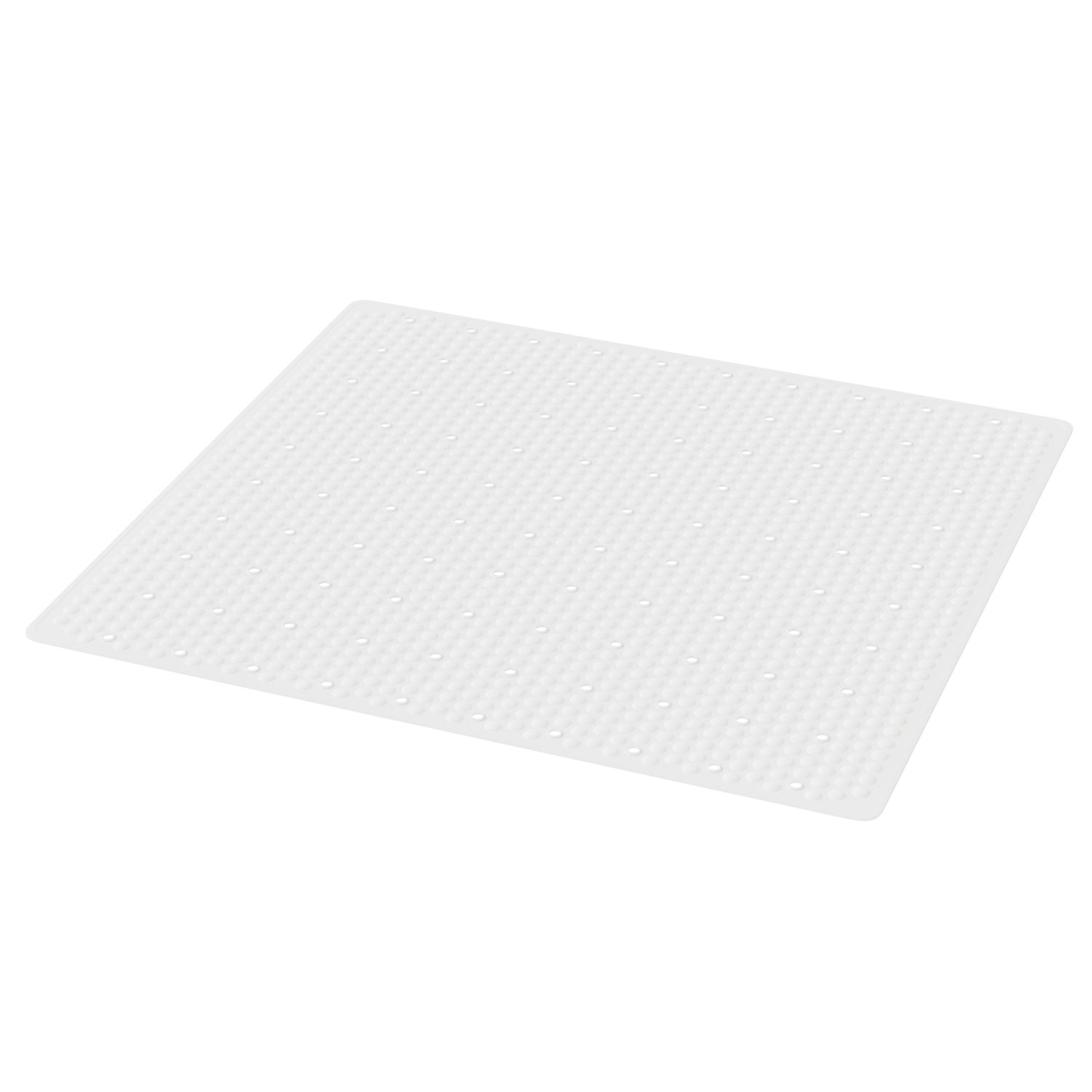 Glomma Anti-Slip Shower Mat White 540mm x 520mm (766PE)