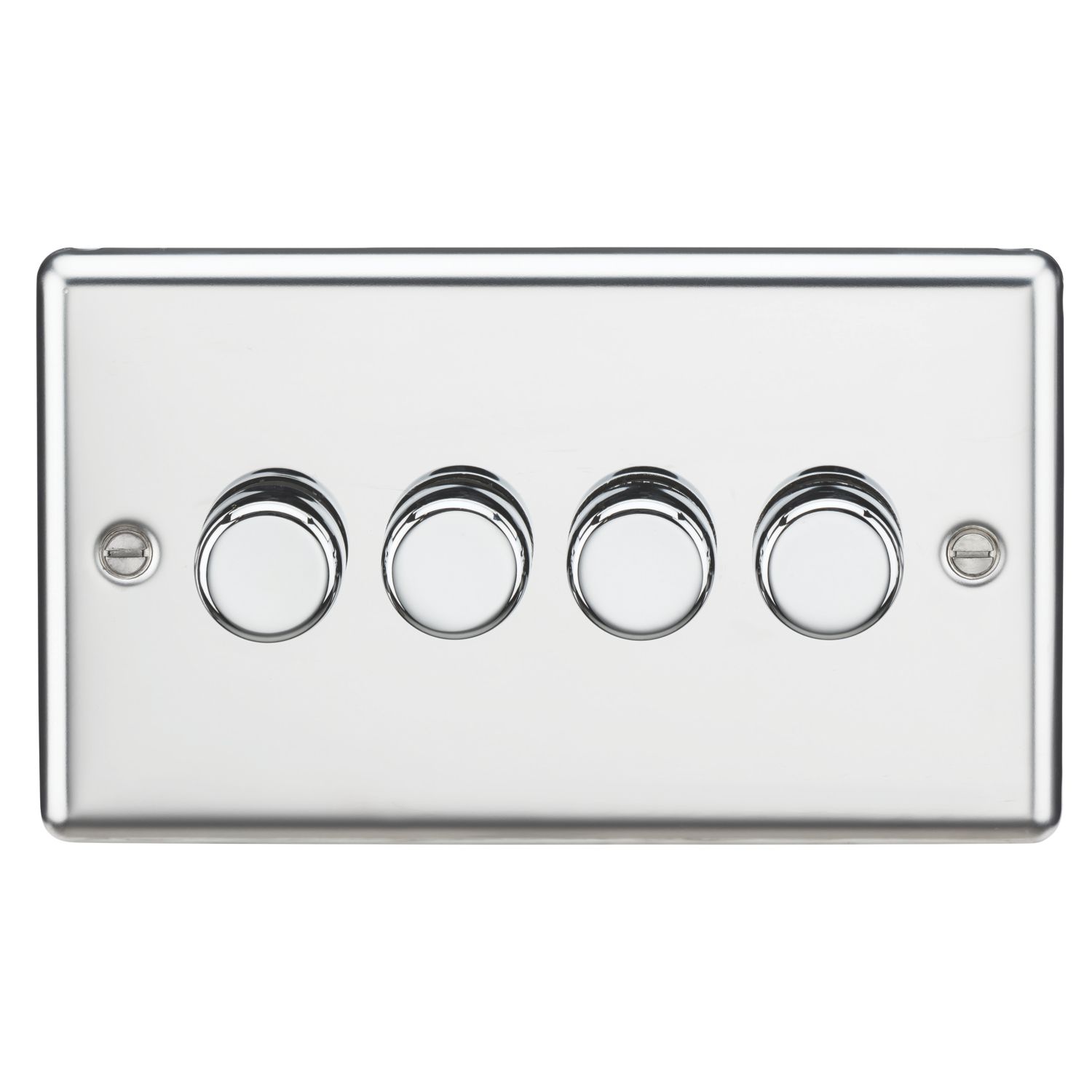 Knightsbridge 4-Gang 2-Way LED Intelligent Dimmer Switch Polished Chrome (766PY)
