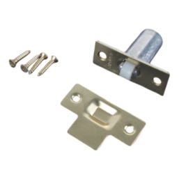 Essentials Roller Cabinet Latches Polished Brass 57mm x 23mm 2 Pack