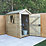 Forest Timberdale 4' 6" x 6' 6" (Nominal) Apex Tongue & Groove Timber Shed with Base