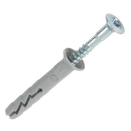 Rawlplug R-FX-N-L Nylon Hammer-In Fixings 6mm x 35mm 100 Pack