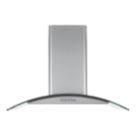 Essentials NNCGHS60UK Curved Glass Hood Stainless Steel 600mm