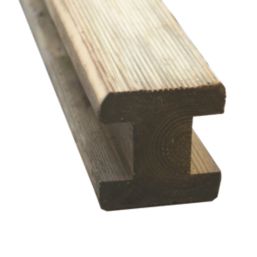 Forest Natural Timber Reeded Fence Posts 95mm x 95mm x 2.4m 5 Pack