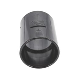 FloPlast Solvent Weld Straight Couplers 40mm x 40mm Black 5 Pack