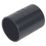 FloPlast Solvent Weld Straight Couplers 40mm x 40mm Black 5 Pack