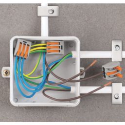 Wago 222-413 32A 3-Way Lever Connectors 50 Pack