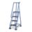 Barton Steel 1.05m Blue 4 Step Podium Steps