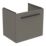 Ideal Standard i.life S Wall Hung Vanity Unit with Black Handle & Basin Matt Quartz Grey 510mm x 385mm x 475mm