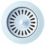 ETAL Sink Strainer Waste without Overflow Blue 90mm