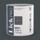 LickPro  2.5Ltr Black 04 Eggshell Emulsion  Paint