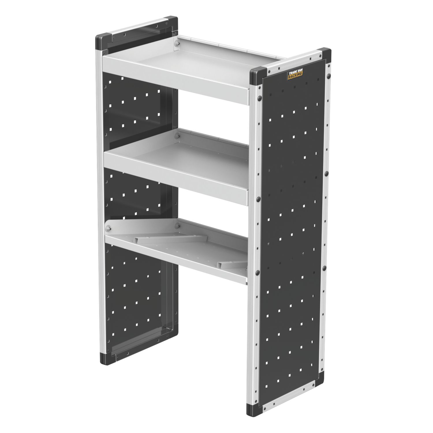 Van Guard Universal Trade Van Racking Unit (2 Straight & 1 Angled Shelves) 750mm x 381mm x 1279mm (767KP)