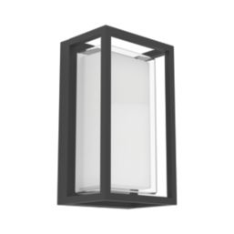 Eglo Genovese Outdoor LED Wall Light With PIR Sensor Black 10W 1050lm