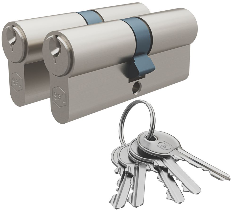 Smith & Locke 6Pin Euro Double Cylinder Lock 3535 (70mm) Silver 2