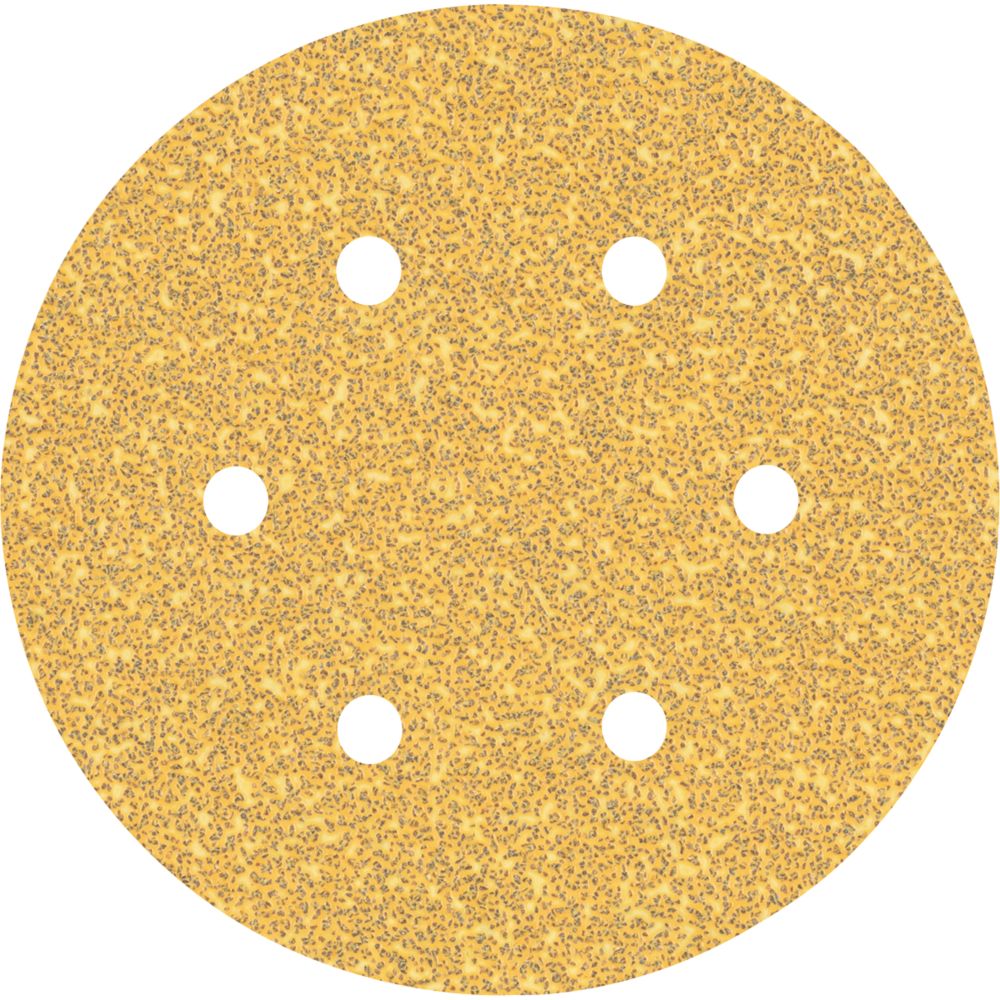Bosch Expert C470 40 Grit 6Hole Punched Wood Sanding Discs 150mm 50 Pack Screwfix