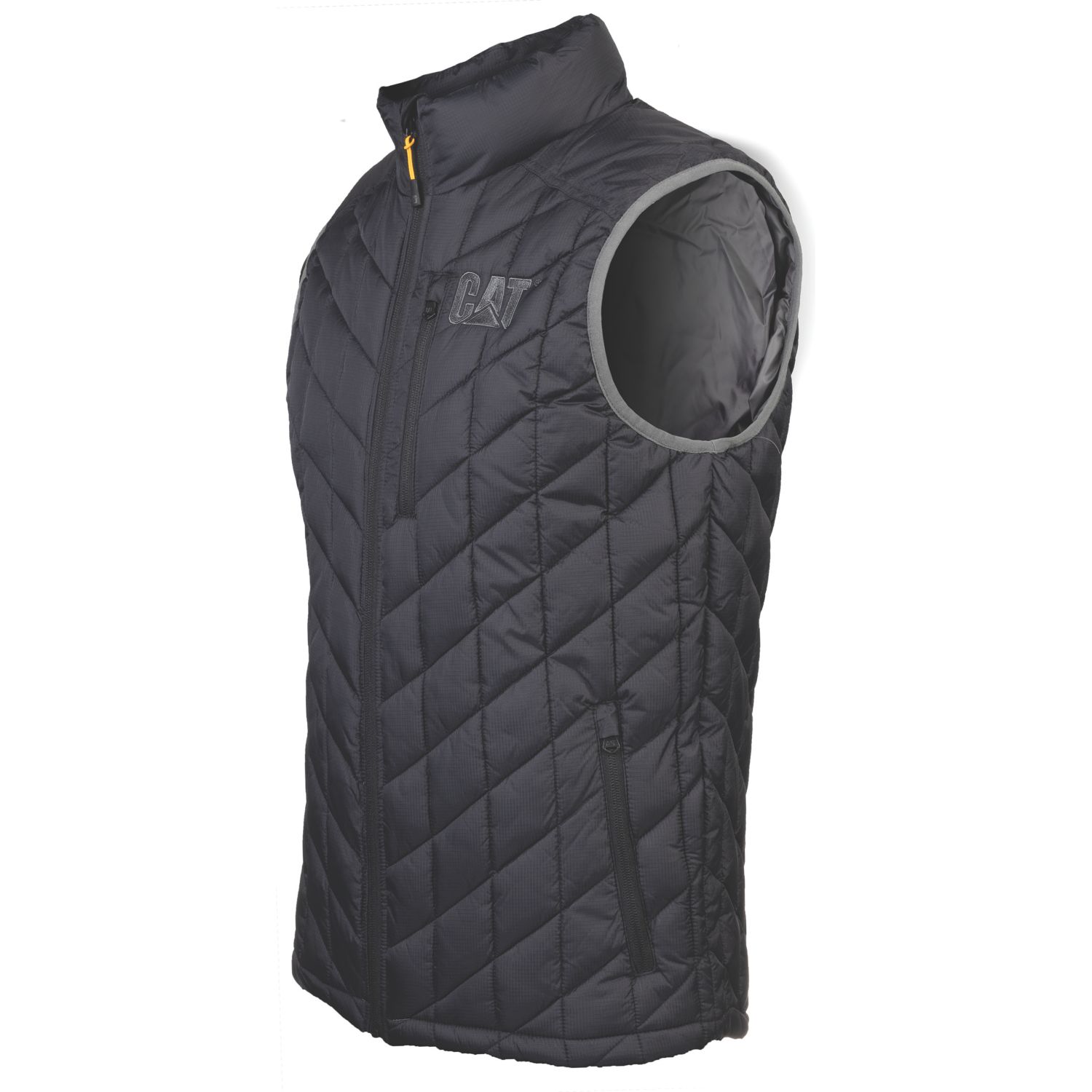 CAT Insulated Body Warmer Black Charcoal Small 36-38" Chest (767VG)