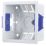 British General  1-Gang Dry Lining Box 35mm 10 Pack