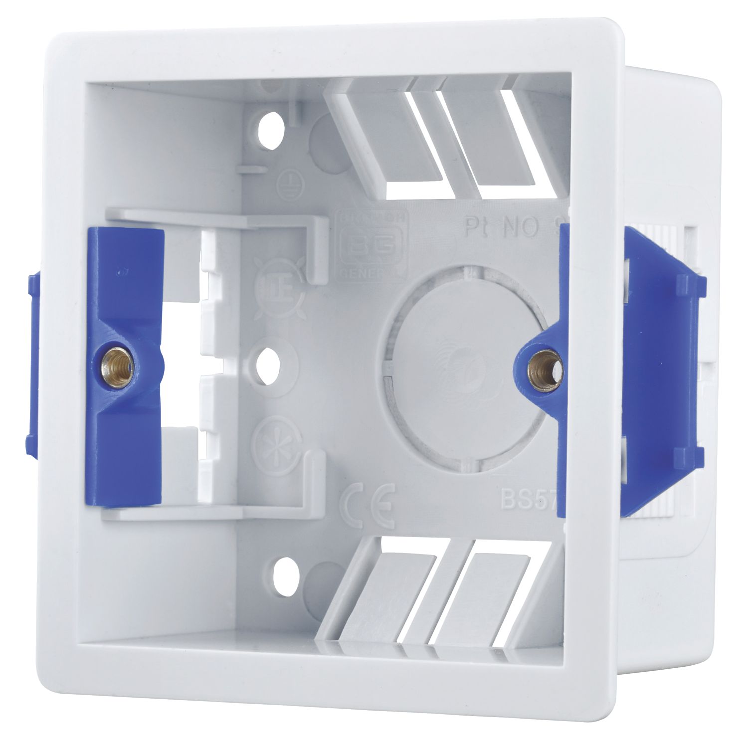 British General 1-Gang Dry Lining Boxes 35mm 10 Pack (767XF)