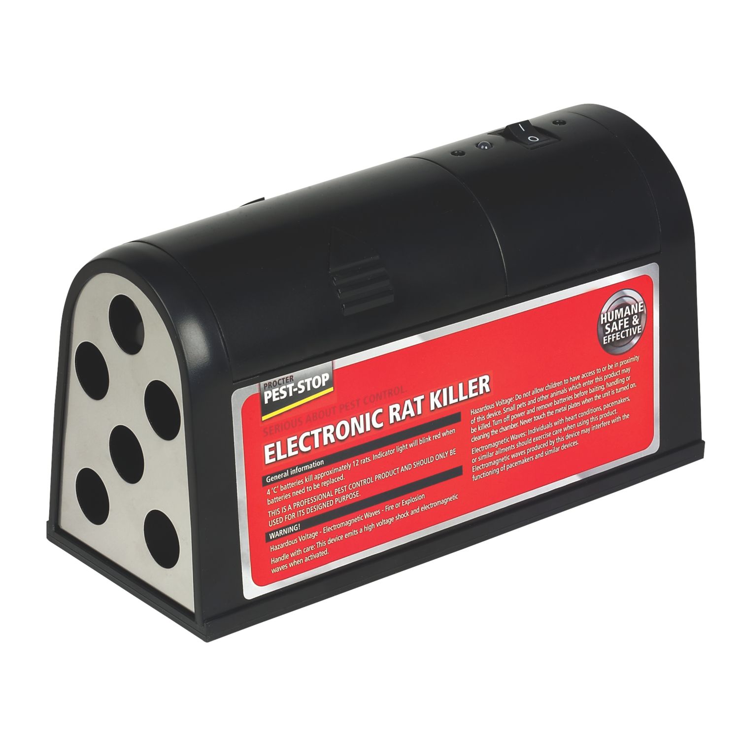 Pest-Stop Plastic & Metal Battery-Powered Rat Killer (76836)