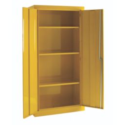 Barton  Hazardous Substance Cabinet Yellow 915mm x 457mm x 1830mm