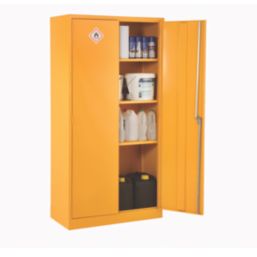 Barton  Hazardous Substance Cabinet Yellow 915mm x 457mm x 1830mm