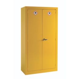 Barton  Hazardous Substance Cabinet Yellow 915mm x 457mm x 1830mm