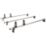 Van Guard VG263-3 Volkswagen Transporter T5 2002 - 2015 ULTI Van Roof Bars 1400mm