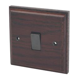 Varilight  10AX 1-Gang 2-Way Light Switch  Dark Oak