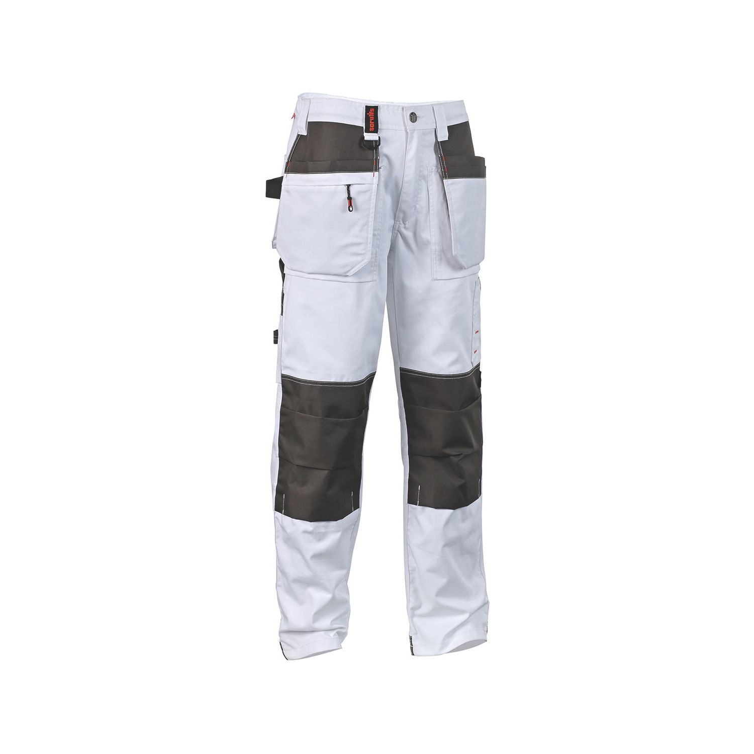Scruffs Worker Plus Work Trousers White 32" W 32" L (768AG)