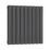 Reina Elips Double 600mm x 540mm 2156BTU Anthracite Vertical Designer Radiator