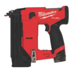 Milwaukee M12 FCN18GS-202X FUEL 38mm 12V 2 x 2.0Ah Li-Ion RedLithium Brushless Second Fix Cordless Nail Gun
