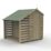 Forest 4Life 4' x 6' (Nominal) Apex Overlap Timber Shed with Lean-To