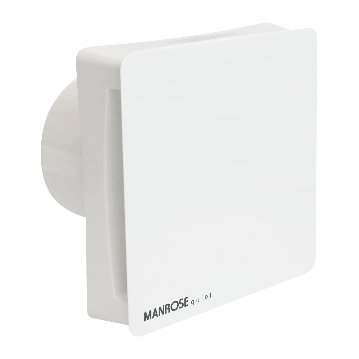 Manrose CQF100HT 100mm (4") Axial Bathroom Extractor Fan with Humidistat & Timer White 240V (768GY)