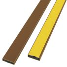 Firestop  Fire Door Intumescent Strips Brown 15mm x 4mm x 2100mm 10 Pack