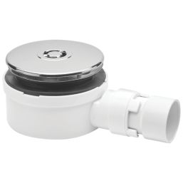 McAlpine  Shower Trap White/Chrome 90mm