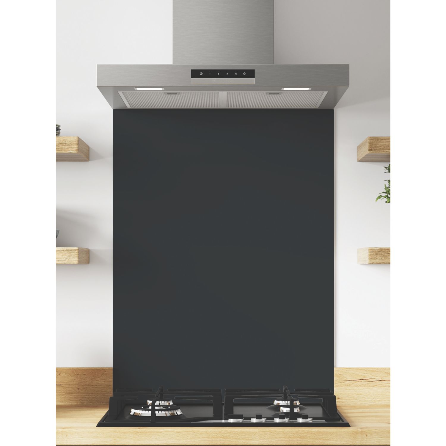 Wilsonart Midnight Grey/Hadrian Green Hob Splashback 600mm x 800mm x 4mm (768JL)