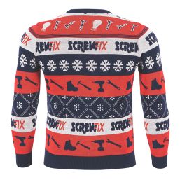 Site Screwfix Christmas Jumper Multi-Coloured Large 45" Chest