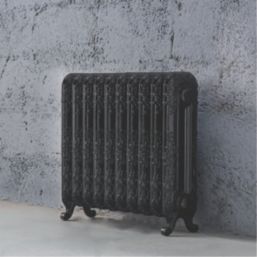 Arroll 597mm x 684mm 2590BTU Black Cast Iron 2 Column Radiator