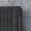 Arroll 597mm x 684mm 2590BTU Black Cast Iron 2 Column Radiator