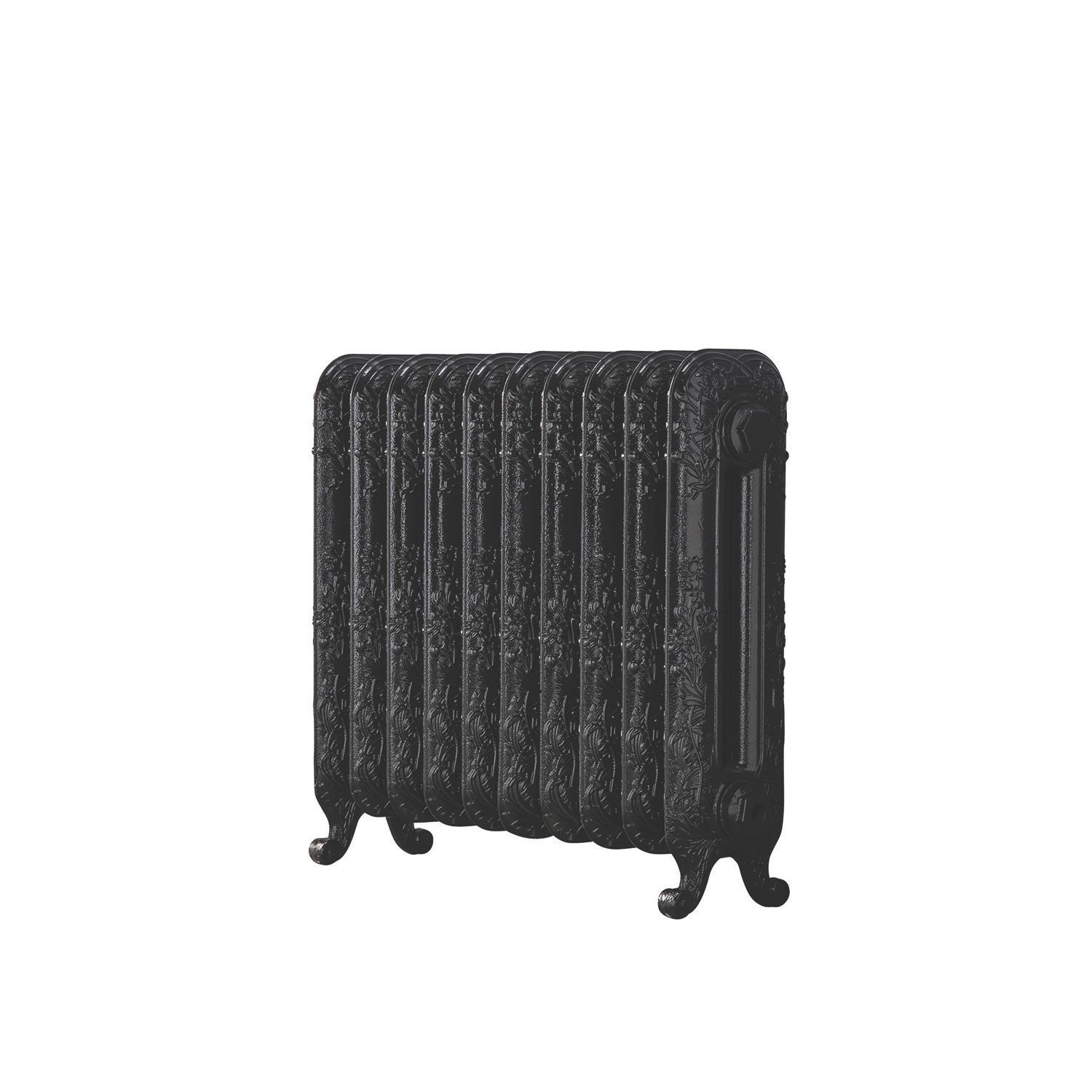 Arroll 597mm x 684mm 2590BTU Black Cast Iron 2 Column Radiator (768KY)