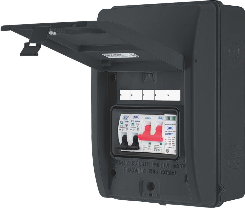 British General Sync EV IP65 Weatherproof Outdoor 5-Module 5-Way