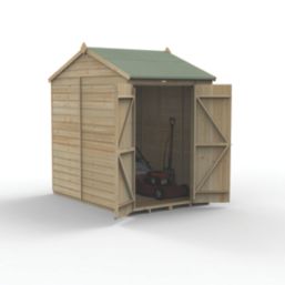 Forest Beckwood 5' x 7' (Nominal) Reverse Apex Shiplap Timber Shed with Base & Assembly