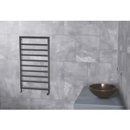 Towelrads 900mm x 500mm 1163BTU Anthracite Flat Designer Towel Radiator